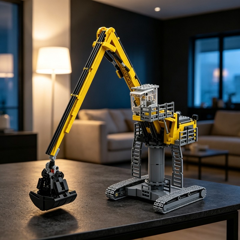 870PCS 중장비 굴삭기 MOC 건설 차량 모델 맞춤 - Heavy Equipment Certification 리뷰 및 가격