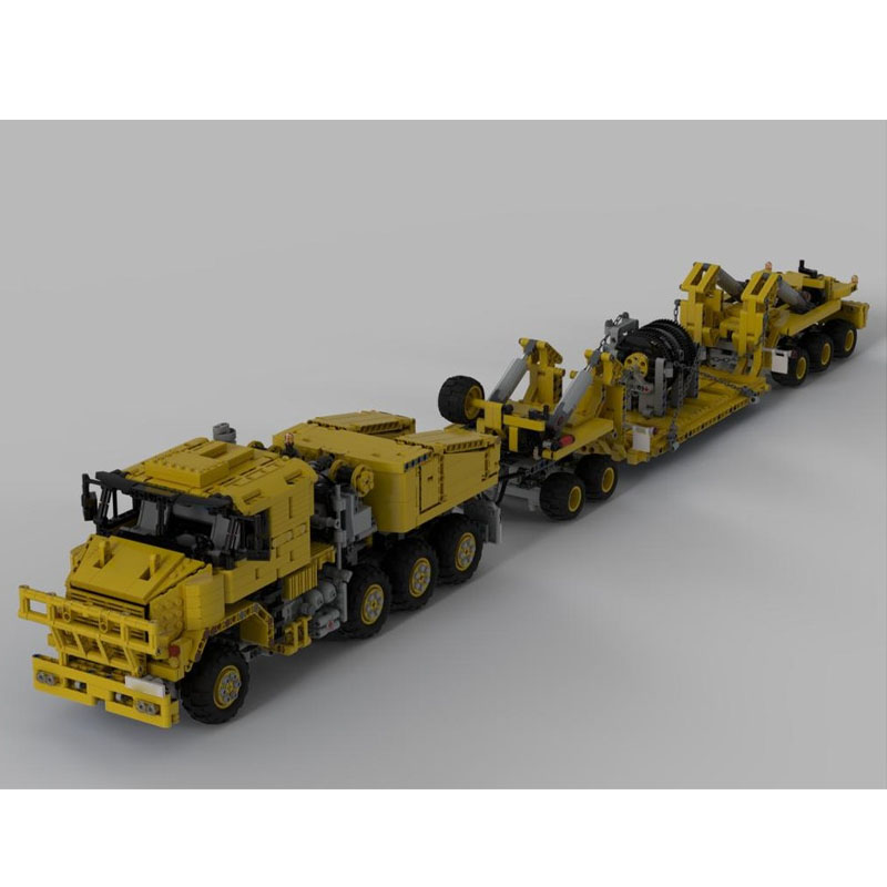 MOC-34730 새로운 중장비 운송 트럭 빌딩 블록  - Heavy Equipment Certification 리뷰 및 가격