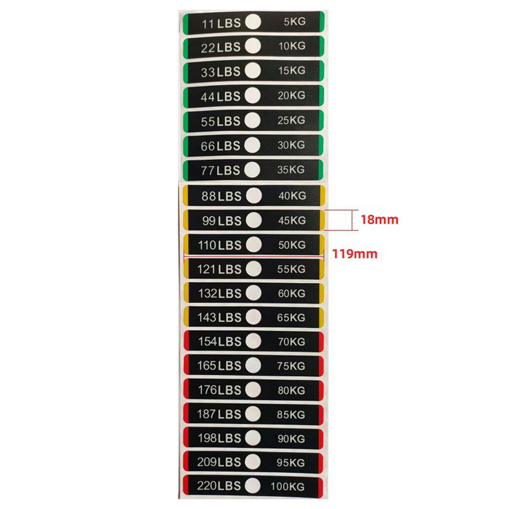 웨이트 스티커 자가 접착 웨이트 스택 라벨 헬스장 장비 - Heavy Equipment Stickers 리뷰 및 가격