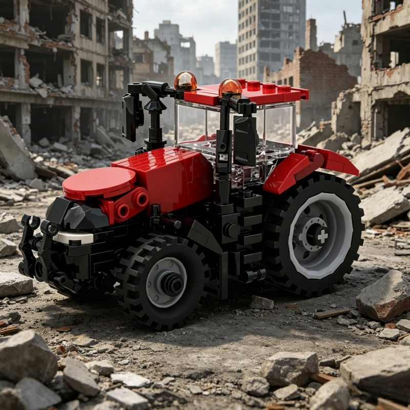 214 PCS 레이싱 중장비 MOC 맞춤형 모듈식 빌딩 - Heavy Equipment Certification 리뷰 및 가격