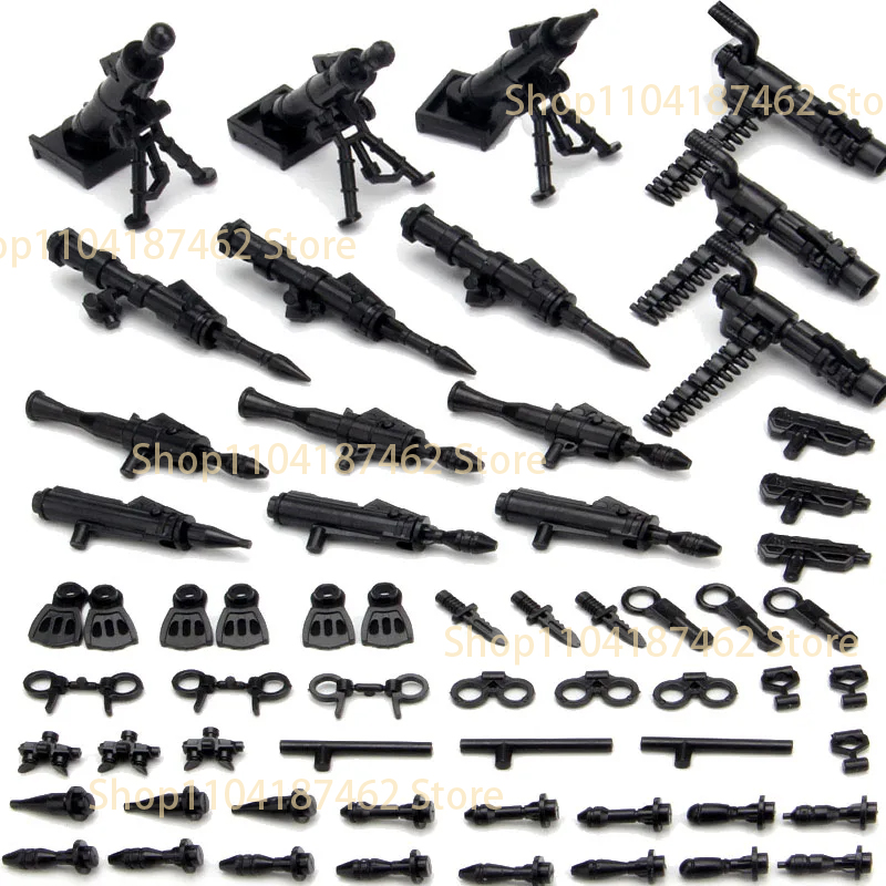 군사 피규어 무기 빌딩 블록 군인 장비 개틀링 중기관총 - Heavy Equipment Certification 리뷰 및 가격